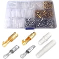 thumbnail image 1 of 400PCS Terminales de crimpado de 3,9 mm Terminales y kits Surtido de terminales Terminales de terminales eléctricos de motocicleta Conector eléctrico de motocicleta Conector de terminales de cable con aislamiento ZefeiWu 9024735301639, 1 of 1