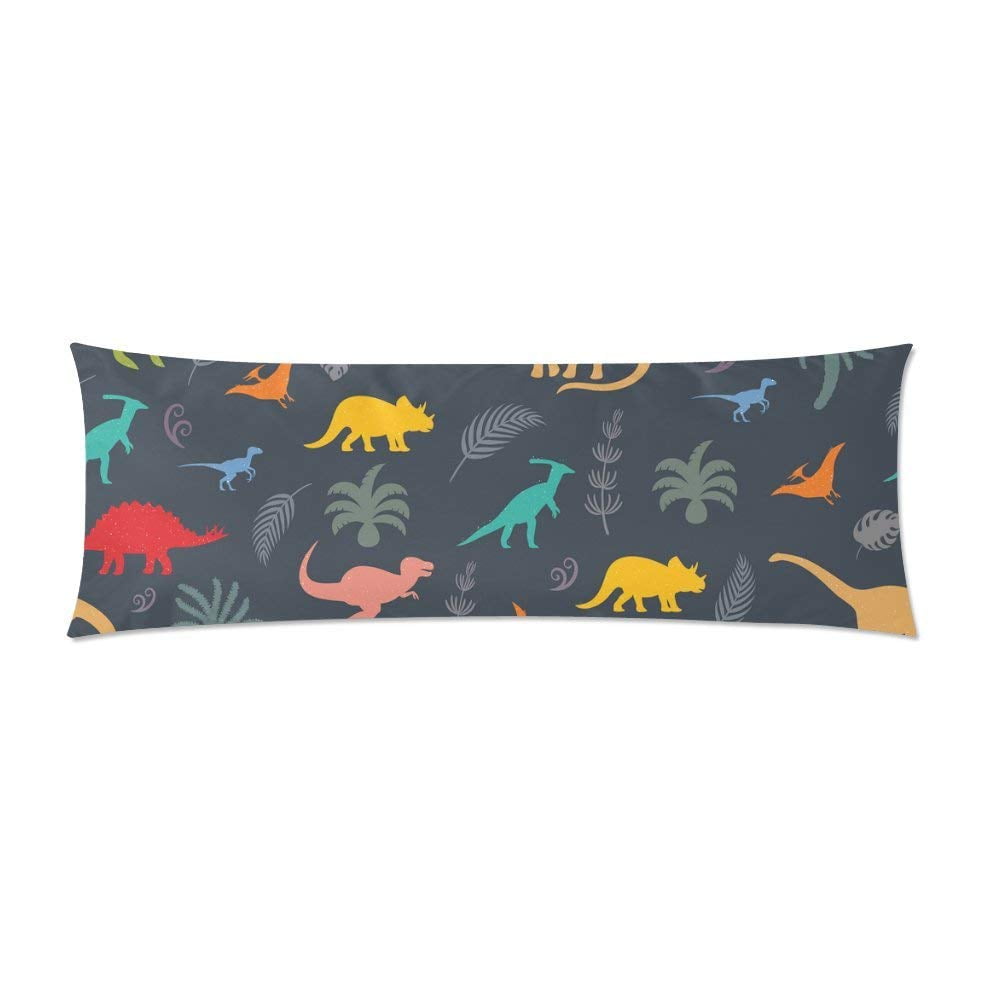 ABPHOTO Dinosaurs Body Pillow Covers Pillowcase Throw Pillows 20x60