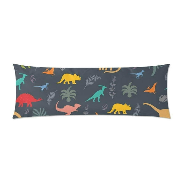 ABPHOTO Dinosaurs Body Pillow Covers Pillowcase Throw Pillows 20x60