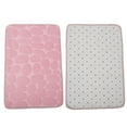 thumbnail image 5 of Unique Bargains Bathroom Rugs Polyester Bath Mat Machine Washable Pink Cobblestone Pattern 23.62"x15.75", 5 of 6