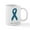 White, variant on CafePress - Fear Nothing. Teal Rib Mugs - 11 oz Ceramic Mug - Novelty Coffee Tea Cup