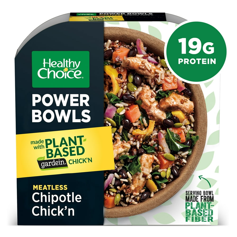 Healthy Choice Power Bowls Chipotle Chick'n Frozen Meal, 9 ...