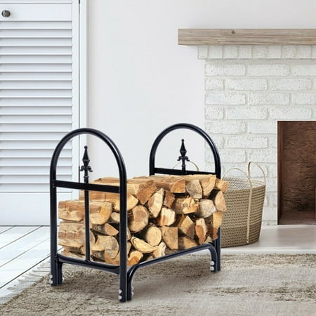 

GIFFIH 2 Feet Outdoor Heavy Duty Steel Firewood Storage Holder