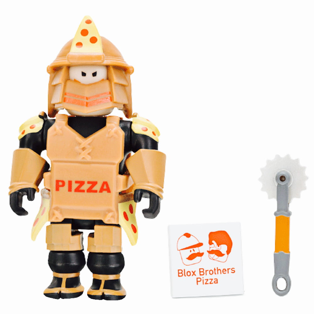 amazon com roblox loyal pizza warrior 2 75 inch figure with exclusive virtual item code toys games