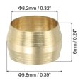 thumbnail image 2 of Uxcell Manchons de Compression en Laiton, Kit d'Assortiment de Compression en Laiton 8mm 40, 2 of 5