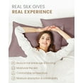 thumbnail image 6 of THXSILK Silk Pillowcase Set of 2 , Both Side 100% Pure 19 Momme Silk, Silk Pillowcase for Hair & Skin, Gifts for Women Men, Queen (20" x 30"), Purple, 6 of 7