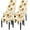 Sunflower, variant on Dining Room Chair Covers Slipcovers Set of 6, Spandex Super Fit Stretch Removable Washable Kitchen Parsons Chair Covers Protector for Dining Room,Hotel,Ceremony,Brown+Flowers