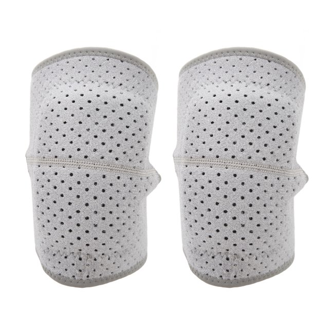 Whataatahia 1 par de rodilleras de protección contra colisiones, junta de esponja amortiguadora para adultos, fitness, deportes, danza, patinaje sobre ruedas, arrodillado, gris, L