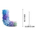 thumbnail image 2 of L Snowflake Series 2D Acrylic Backpack Car Pendant Decoration Ornament Alphabet Design L, 2 of 7