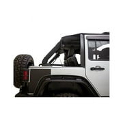 Rampage by RealTruck Trailview Softop | Vinyl, Black Diamond Color | 139335 | Compatible with 2018 - 2024 Jeep Wrangler JL 2-Door