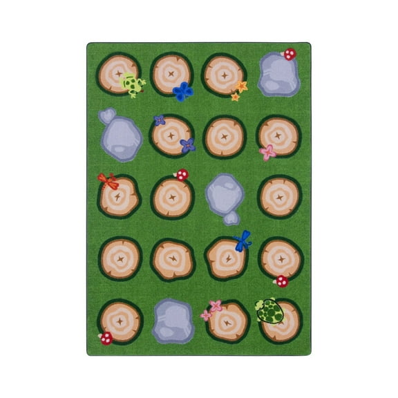 Stumped 10'9" x 13'2" Area Rug In Color Multi-Color:Multi,Material:Nylon