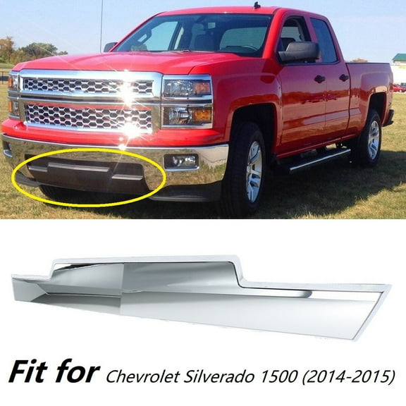 Chrome Front Bumper Skid Plate Suitable for Chevrolet Silverado 1500 (2014-2015)