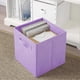 thumbnail image 4 of Pack of 2 Foldable Fabric Storage Cubes for Use in Cube Shape, Light Purple, 4 of 4