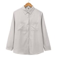 thumbnail image 4 of ManxiVoo Womens Spring Summer Long Sleeve Shirt Breathable Loose Fit Top for Casual and Office Wear L Size White, 4 of 9