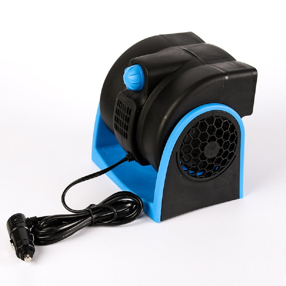 Morease In-Dash 12V Electric Car Cooling Fan with Cigarette Lighter ...