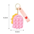thumbnail image 2 of Juguete lindo de la cartera del monedero de la moneda del estallido para el regalo de las muchachas, burbujas pequeñas del bolso de los juguetes de las bolsas del silicón con el llavero, 2 of 5