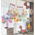 thumbnail image 4 of Butterfly Balloons 1st Birthday Decorations,Pink Blue Butterfly Fairy Floral Foil Balloons Girls First Birthday Party Decoration Baby Shower Supplies., 4 of 4