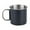 Black 350ml, variant on MAGIDEAL Camping Cup Drinkware with Foldable Handles for Picnic Touring Trips Cooking Green 250ml