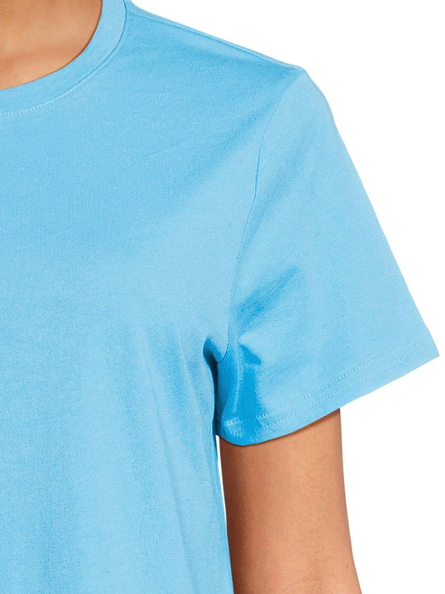 RealSize Women's Crewneck Tee with Short Sleeves, Sizes XS-XXXL