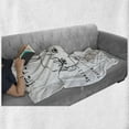 thumbnail image 6 of Educational Soft Flannel Fleece Throw Blanket, 5 Senses Shown on Little Boy Portrait Explanatory Texts Monochrome Drawing, Cozy Plush for Indoor and Outdoor Use, 60" x 80", Black White, by Ambesonne, 6 of 6