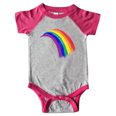 

Inktastic Pride Rainbow Painted in Watercolors Gift Baby Boy or Baby Girl Bodysuit