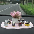 thumbnail image 3 of Mini Penguin Statue Cute Desktop Ornament Miniature Garden Desk Sculpture, 3 of 7