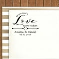 thumbnail image 2 of Printtoo Personalized&nbsp;Heavy Duty Black Self Inking Wedding Favor Round Rubber Stamp Love & Few Cookies Custom&nbsp;Stamper-45 mm, 2 of 6