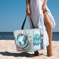 thumbnail image 6 of Kdxio Let's go Travel for Beach Bag for Women Large Beach Tote Bag Waterproof Sandproof Swim Bag with Zipper Pockets Beach Vacation Travel, 6 of 7