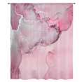 thumbnail image 2 of Marble Pink Sheer Curtains 96 Inches Long, Modern Abstract Ink Painting Luxury Light Filering Curtains, Privacy Drapes Simi Floor to Veiling Curtain for Living Room Bedroom Large Window Treatment, 2 of 9