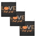 thumbnail image 7 of SKYSONIC 3 PCS Love Fall Y'all Baby Muslin Washcloths, Creative Pumpkins Love Face Towel Burp Cloths Ultra Soft Absorbent Cotton Bath Wipes Towels for Newborn Boys Girls, 7 of 7