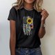 thumbnail image 1 of Fiudx Tops para Mujer Mujer Casual Verano Impresión Manga Corta Cuello Redondo Suelta Camiseta Blusa Tops, 1 of 4