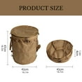 thumbnail image 5 of Foldable Garbage Container for Campsites Outdoor Picnics BBQ Camping Trash Can Foldable Garbage Bin with Zippered Lid, 5 of 20