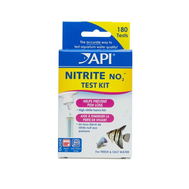 Kit de Prueba de Nitrito para Acuario API 180 Pruebas Agua Dulce y Salada