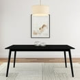 thumbnail image 2 of Plank+Beam 72" Mid Century Modern Dining Table, Solid Wood Kitchen & Dining Room Table for 6, Black, 2 of 7