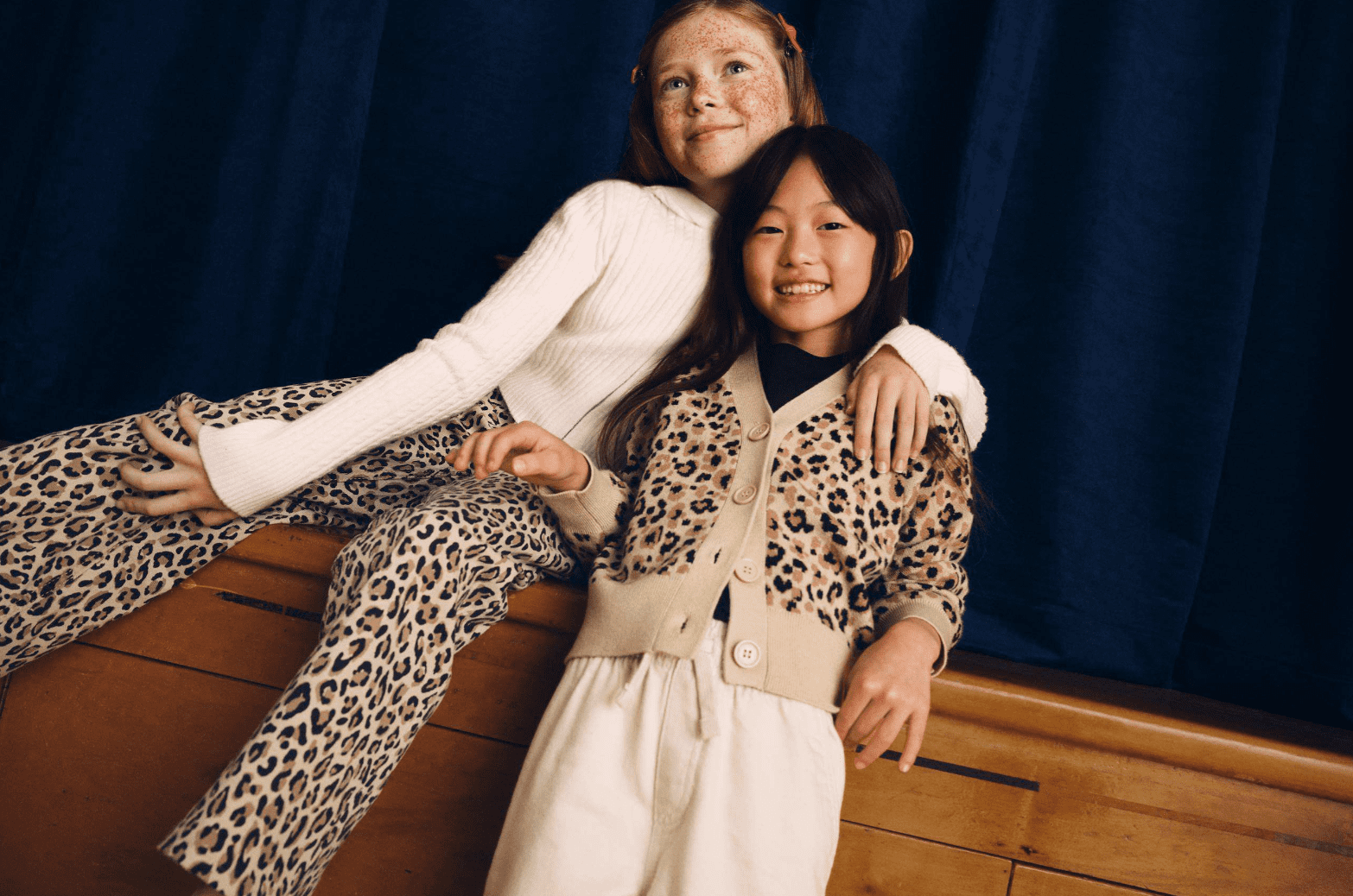 Wonder Nation Girls' Button Front Cardigan Sweater with Long Sleeves, Sizes 4-18 & Plus