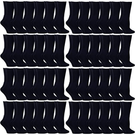 

SOCKS NBULK Mens & Sports Crew Athletic Case Pack Socks (48 Pairs Navy Womens 9-11 (Shoe size 5-10))