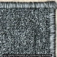 thumbnail image 5 of Custom Size Anti-Slip Machine Washable Loop Pile Charcoal Runner Rugs ( 13' x 26"), 5 of 5