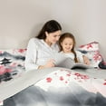 thumbnail image 5 of Castle Fairy Japanese Style Twin Comforter Sets,Oriental Ukiyoe Sakura Bedding Set, 5 of 8