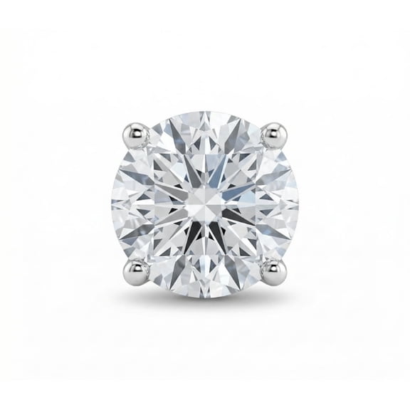 Pompeii 1/2 - 2 Ct Single Diamond Stud in 14k Gold One Earring Lab Grown (G/H,VS2-SI1)