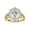 Yellow Gold, variant on Floral Halo Engagement Ring for Women Center 7.5MM Cushion and Round Cut Lab Created Moissanite Rings Jewelry Gift for Her In 10K Solid Rose Gold Size 10