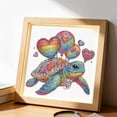 thumbnail image 4 of TIELUTT 1 PC Painting DIY Painting Cute Turtle Eternal Design Friendship Interaction Rhinestone Painting Dot Painting Kits for Adults Painting Crafts for Adults Painting Dots Bead Painting Kits, 4 of 6