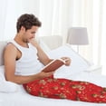 thumbnail image 5 of Salouo Christmas With Cute Deer Print Pajama Pants for Men, Lounge Pants Elastic Waistband Casual Men's sleepwear Loungewear Sleep Pajama Pant -X-Large, 5 of 7