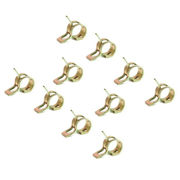 LIFKOME 10Pcs Metal Hose Clips Small Spring Clamps for DIY Projects and Air Tube Fastener 1mm Thickness