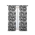 thumbnail image 3 of 3S Brother's Home Décor Curtains BOHO Design Set of 2 Panels Velvet Look Hanging Back Tap and Rod Pocket Décor Nursery Room Bedroom Kitchen Window - Made in Turkey 29White (52"Wx95"L), 3 of 6