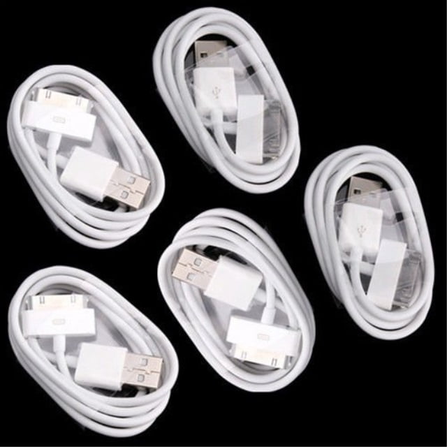 Wonder 1lot 5pc 6pin Usb Data Sync Charger Cable Cord For Iphone4 Ipod Itouch Nano New Walmart Com Walmart Com