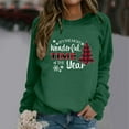 thumbnail image 4 of It's The Most Wonderful Time Of The Year Christmas Sweatshirts for Women Long Sleeve Crewneck Holiday Sweatshirt Pullover Top, 4 of 5