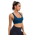 thumbnail image 4 of RUNNING GIRL Women’s Medium Support Sports Bra Crisscross Back, Removable Pads Wireless Yoga Bra, Breathable Workout Gym Top, 4 of 6