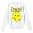 thumbnail image 4 of Dazed & Confused Smiley Face Women's White Sweatshirt-XL, 4 of 7