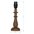 thumbnail image 6 of (2 pack) Mainstays Mix and Match 11" Turn Wood Finish Accent Lamp Base, Brown, 6 of 6