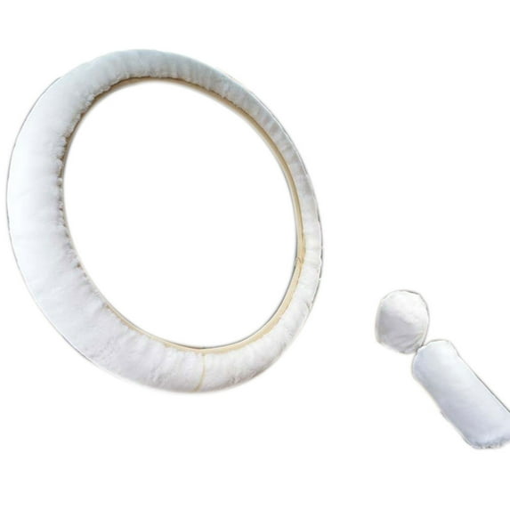3Pcs/set Car Warm Plush Steering Wheel Cover Gear Shift Handbrake Shell Sleeve Universal Fitting